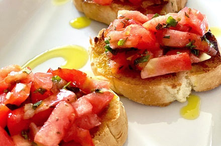 Fresh Tomato Bruschetta | Island Olive Oil Company