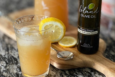 Sparkling Honey Ginger Lemonade | Island Olive Oil Company