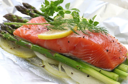 Salmon with Dill & Asparagus | Island Olive Oil Company
