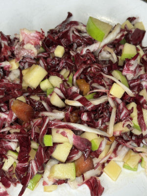 Radicchio, Apple, and Gouda Salad with Granny Smith Apple Balsamic