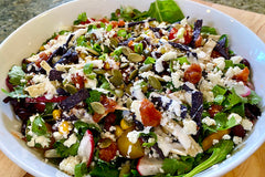 Southwestern Salad with a Cilantro Lime dressing