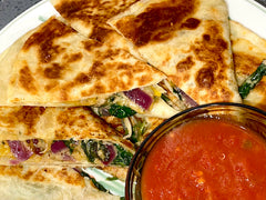 Donovan's Cheesy Artichoke Veggie Quesadillas