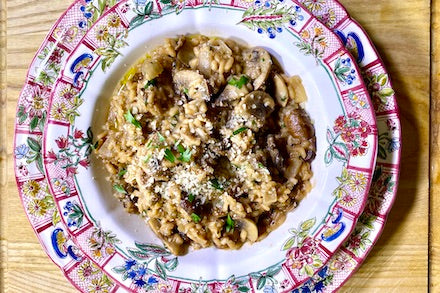 Island Olive Oil's Mushroom Risotto