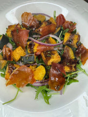 Pumpkin Sourdough Panzanella Salad with Bourbon Maple Dijon Vinaigrette
