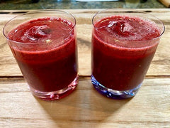 Iced Tea with Strawberry Pineapple Shrub