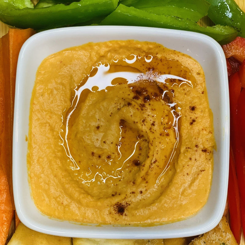Roasted Red Pepper Chipotle Hummus