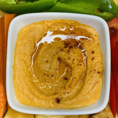 Roasted Red Pepper Chipotle Hummus