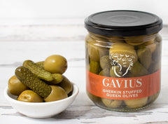 Gavius Gherkin Stuffed Queen Olives - 6.9oz Jar