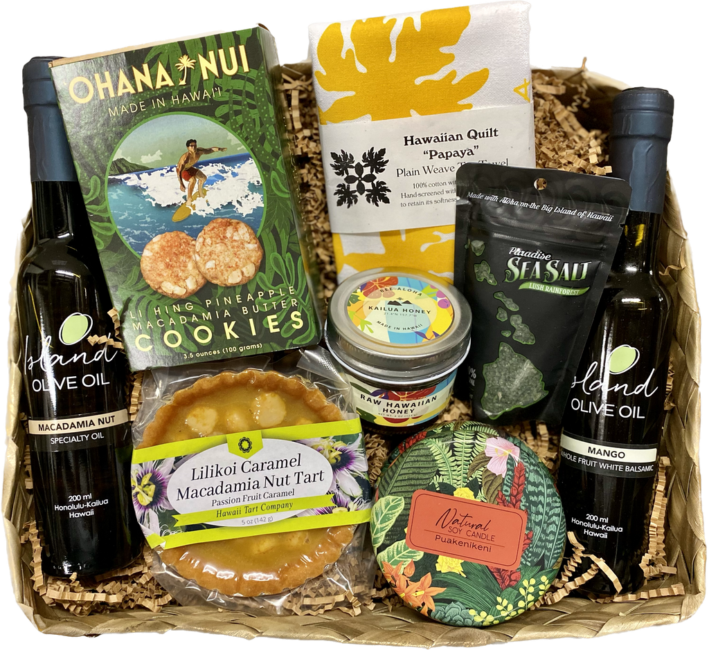 Gift Basket Hawaiian Basket Island Olive Oil Company