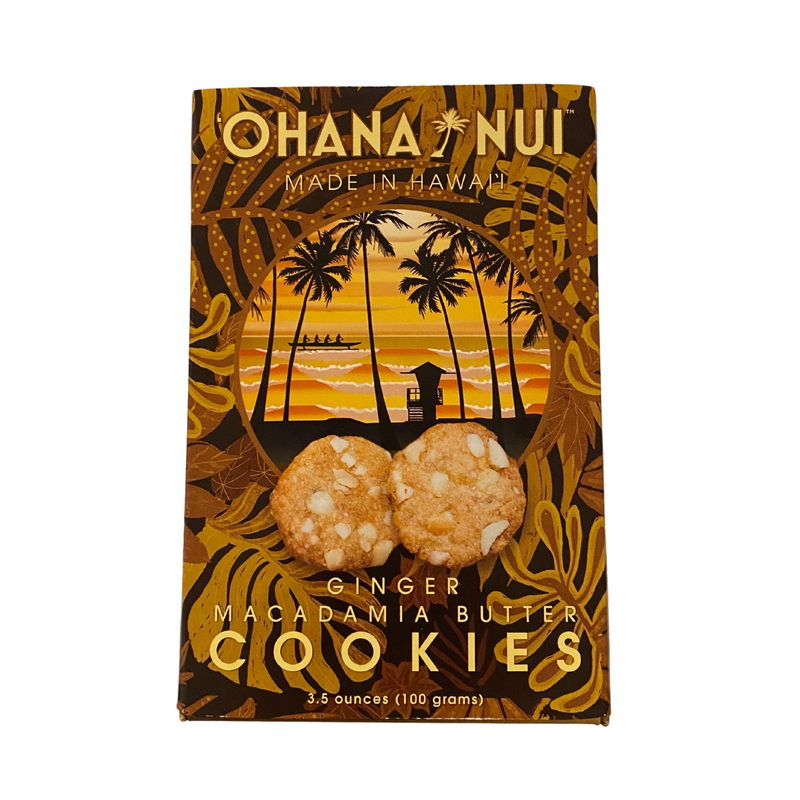 Ohana Nui Paniolo Cookies - Ginger Macadamia Butter
