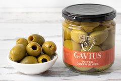Gavius Pitted Queen Olives - 6.9oz Jar