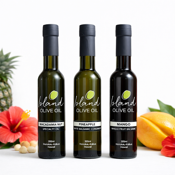 Tropical Trio Bundle 200ml or 375ml | Island Olive Oil Company