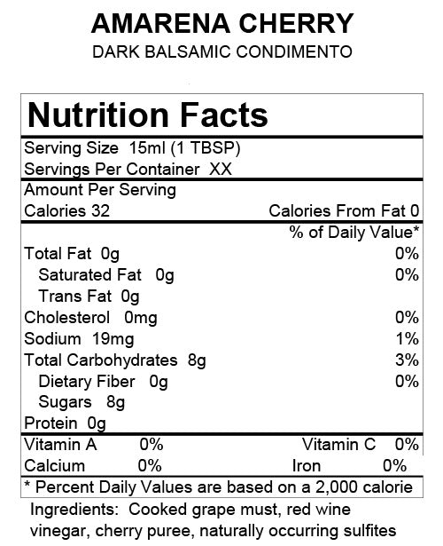 Cherry Dark Balsamic Vinegar Island Olive Oil Company