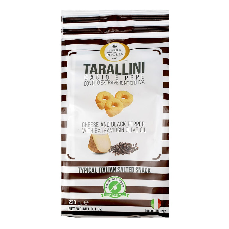 Tarallini Cheese and Black Pepper Italian Snack